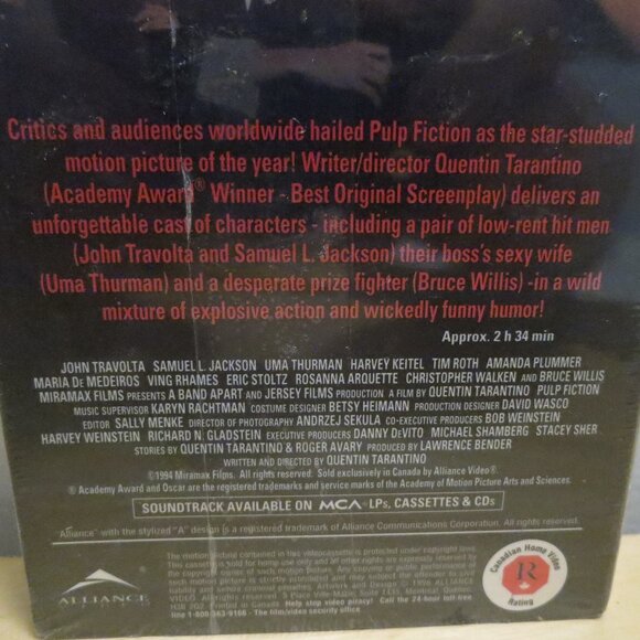"Sealed" VHS Video Pulp Fiction Quentin Tarantino Cult Classic 1994 - Picture 4 of 4